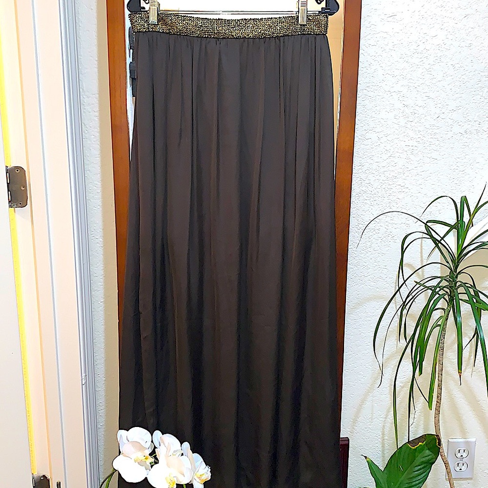NWTS Jeans by Buffalo Fancy Maxi Skirt w/Sequins